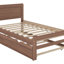 Lit plateforme simple en bois avec lit gigogne Modern Design-1411279149