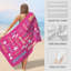  Serviette de plage personnalisée avec nom, serviette de bain en microfibre sur mesure 35 x 70 pouces, Tropical Oliver-415616215