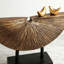 Sculpture moderne en demi-cercle en résine, décoration minimaliste pour table basse et étagère