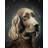 Field Spaniel - Brown Framed Matted Print for Home Decor