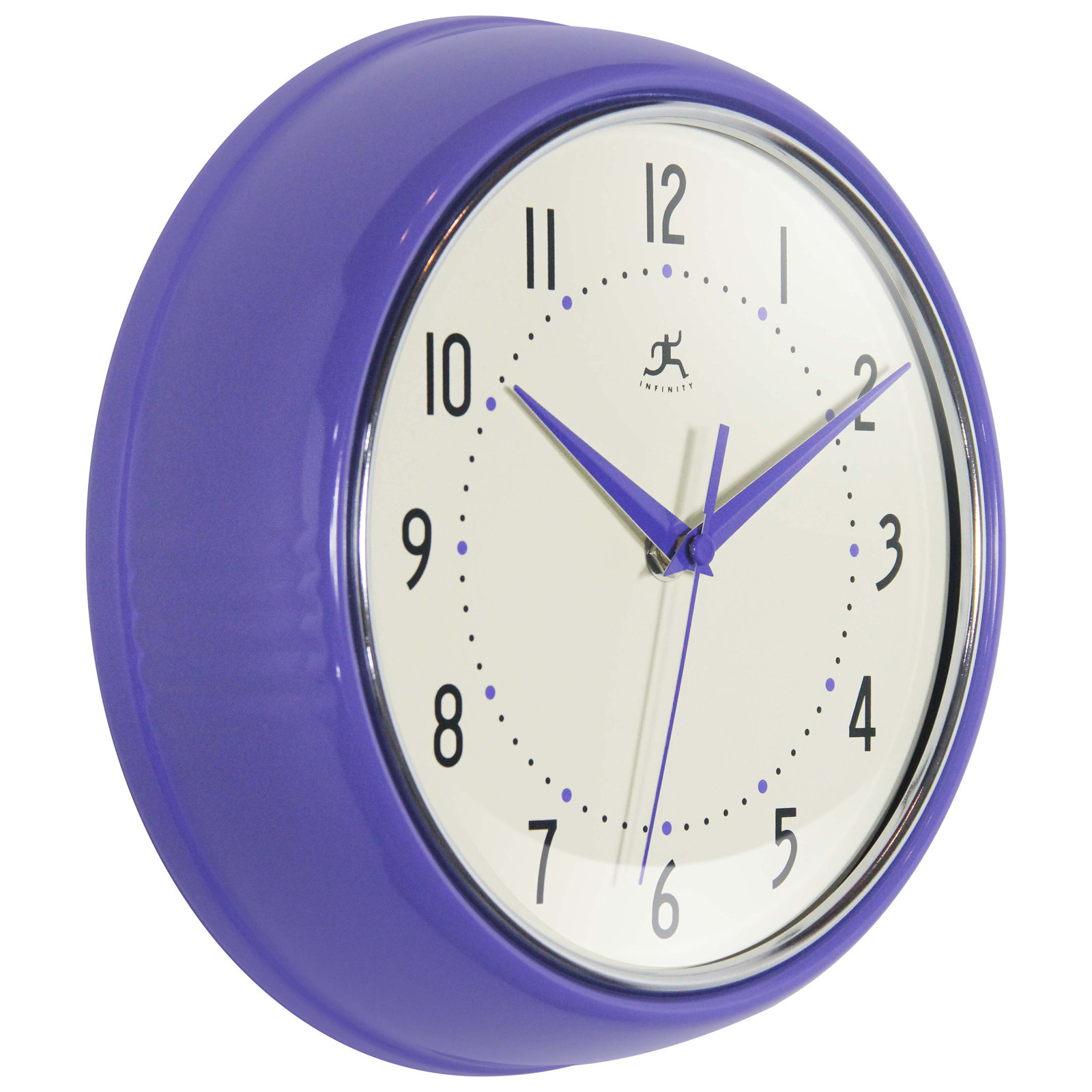Desdra Metal Wall Clock, Periwinkle, Small