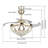 42'' Crystal Ceiling Fan with LED Light