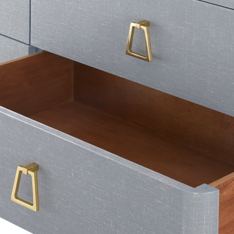 Audrey 6 - Drawer Dresser, Washed Winter Gray