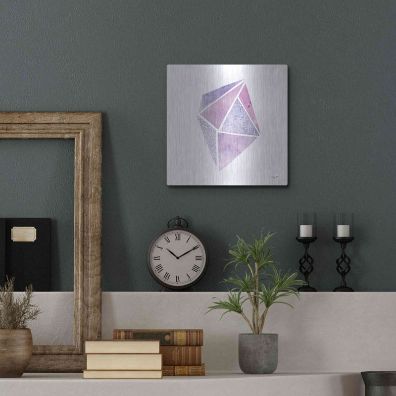 Ornement Ellis «Shine VI» par Courtney Prahl, art mural en métal, H 12 po x l 12 po