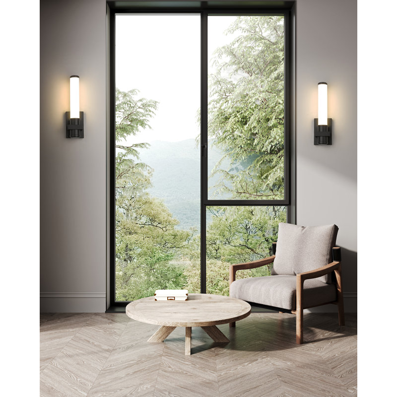 Duggins 1 Light Wall Sconce, Matte Black