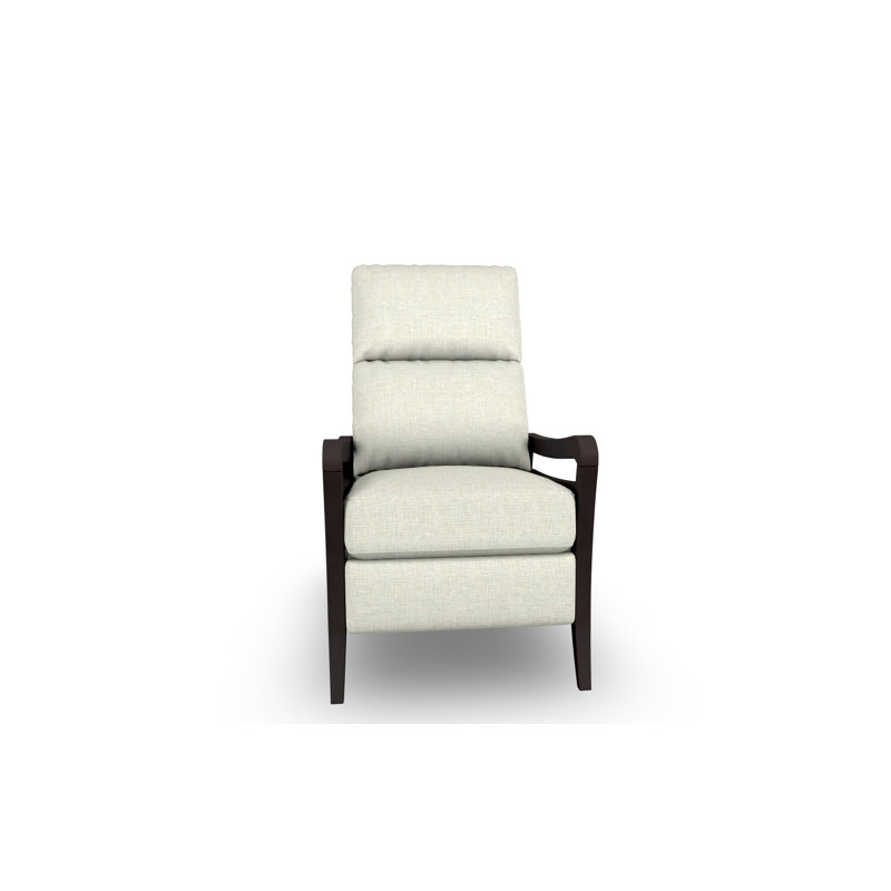 Modern High Leg Recliner, Ivory-23693, Espresso