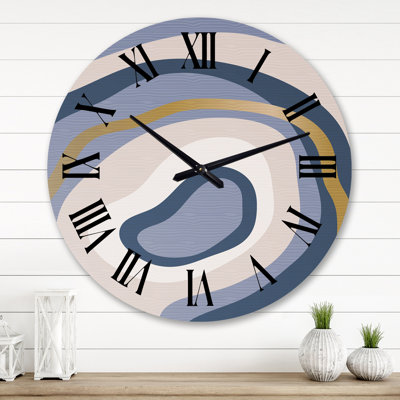 Oversized Minimal Cityscape Wall Clock
