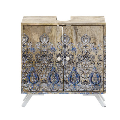 Walker Solid Wood Bathroom Storage Cabinet