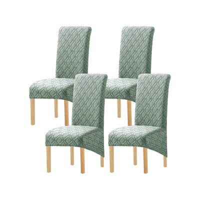 Polyester Box Cushion Dining Chair Slipcover