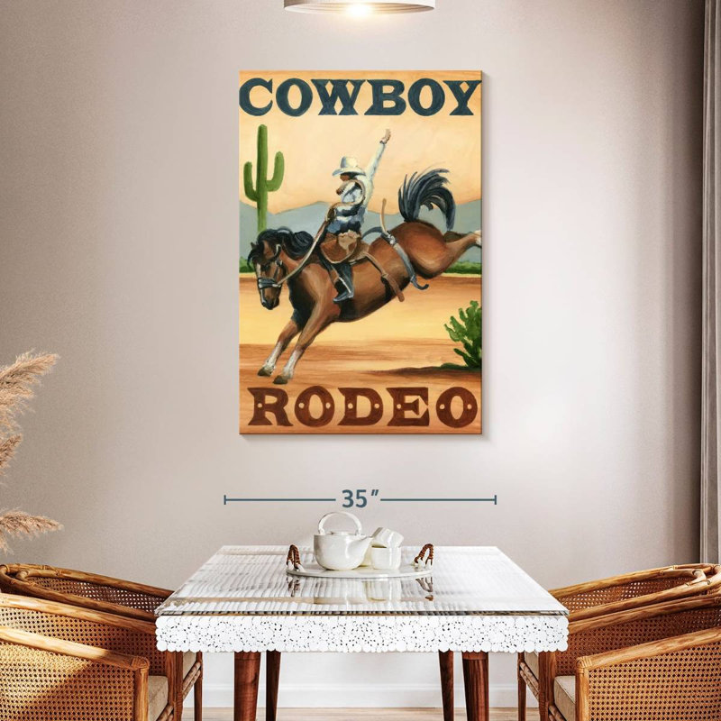 Lelar Cowboy Rodeo, 48" H x 32" W