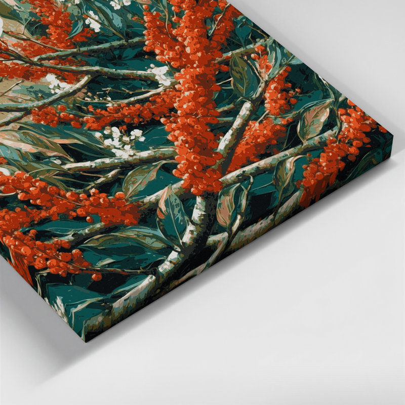 Art mural sur toile Botanical Rowan, H 11 po x l 14 po