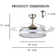 Icelean 43'' Ceiling Fan with LED Lights