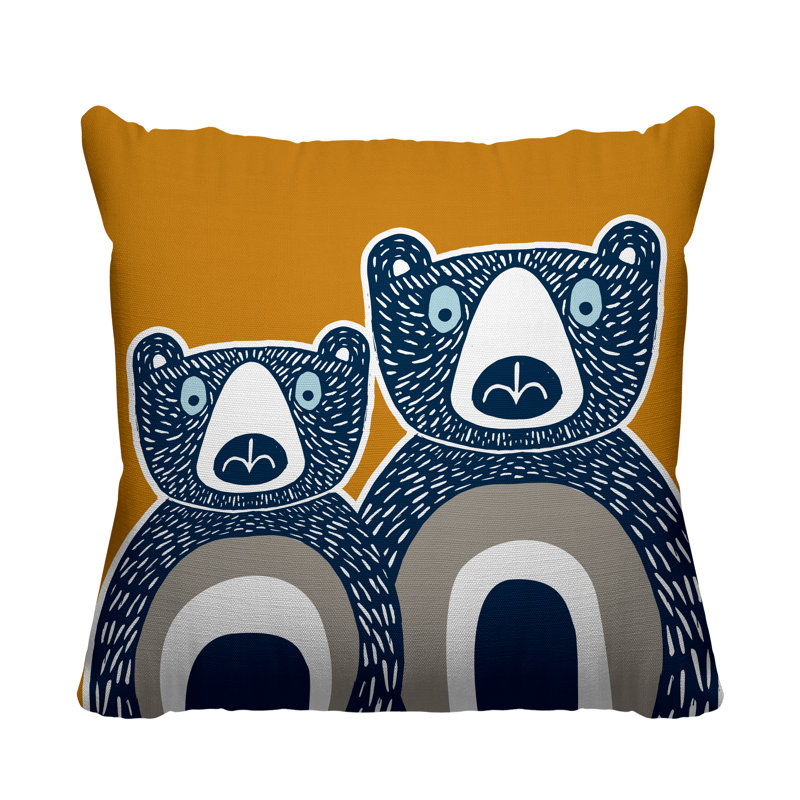 Coussin Berny, 19 po x 19 po, Mandarine, Carré