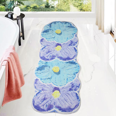 Tapis de chevet pour chambre pastorale avec table de chevet et décoration pour enfants, jaune