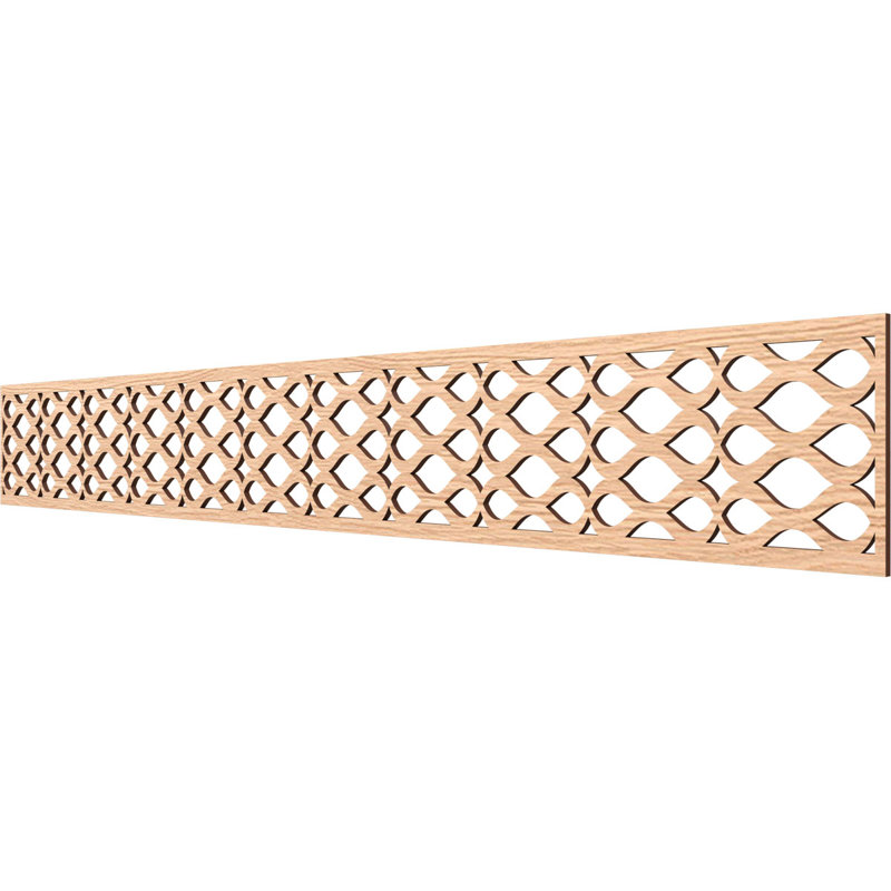 Moulure de panneau Somerset, Chêne rouge, H 6 po x l 46,5 po x P 0,375 po