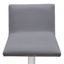 Tabouret de bar rotatif à hauteur ajustable avec base piédestal en acier inoxydable brossé Bjorn-50331852-92442817