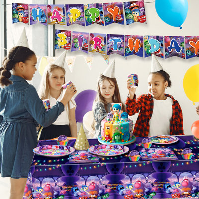 Décorations d'anniversaire à l'envers, 66 pièces décorations de fête à l'envers
