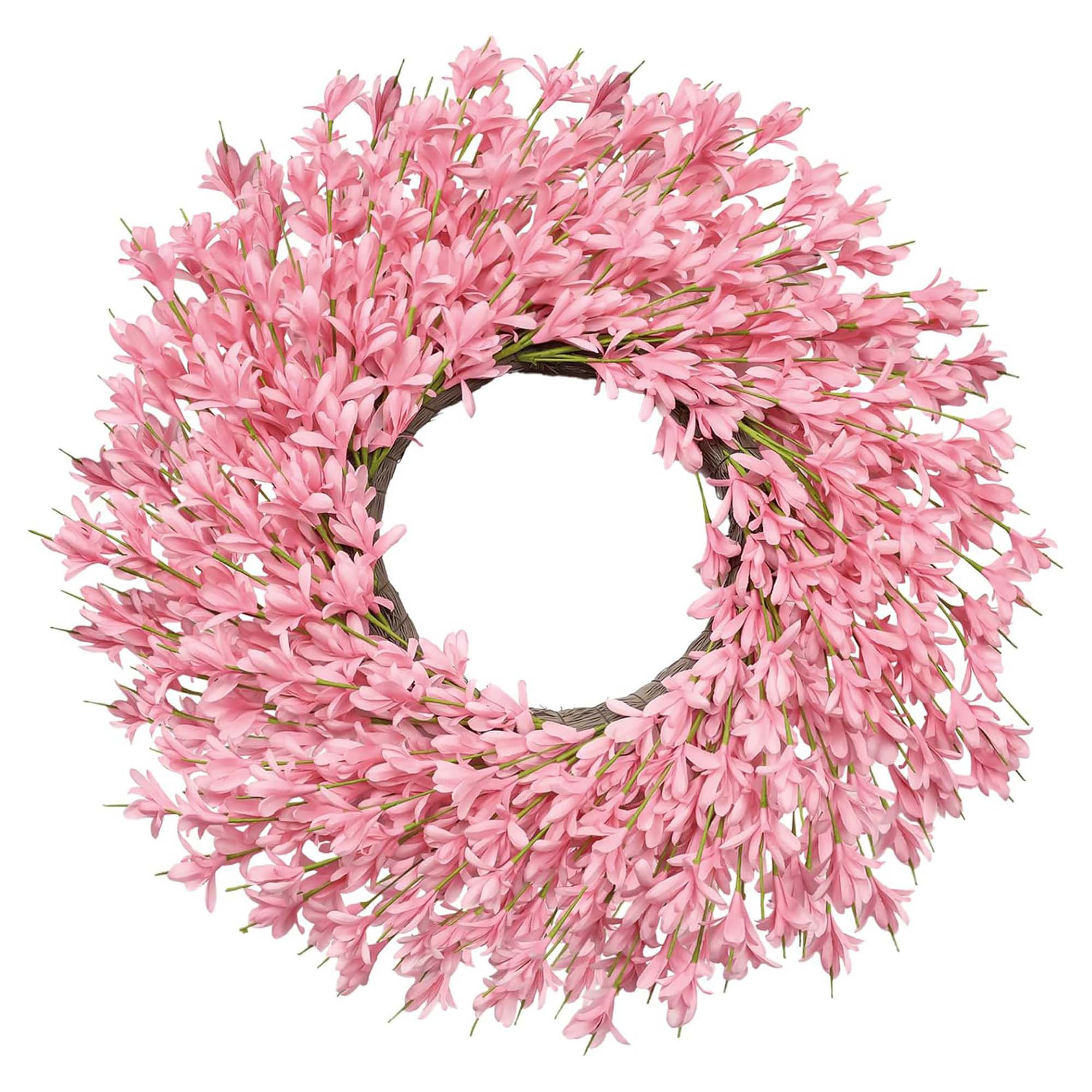 The Holiday Aisle® 26 Inch Pink Spring Wild Floral Wreath All Season ...