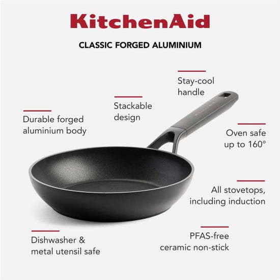 Forged Aluminium Frying Pan 30cm, 20cm W