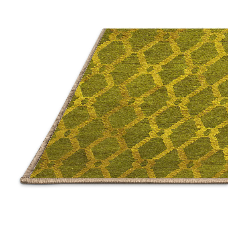 Herreravega Washable Abstract Indoor Rug, Rectangle 7' x 9'
