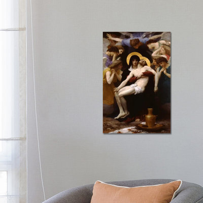 Pieta 1876 by William-Adolphe Bouguereau - Wrapped Canvas Print