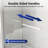 44"-48" W x 72" H Double Sliding Shower Door, Framed Bypass Sliding Door with 1/4'' Tempered Glass, Chrome-123214236