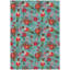 Tapis sarcelle Xhevrie bleu sarcelle lavable à la machine intérieur / extérieur-222033817