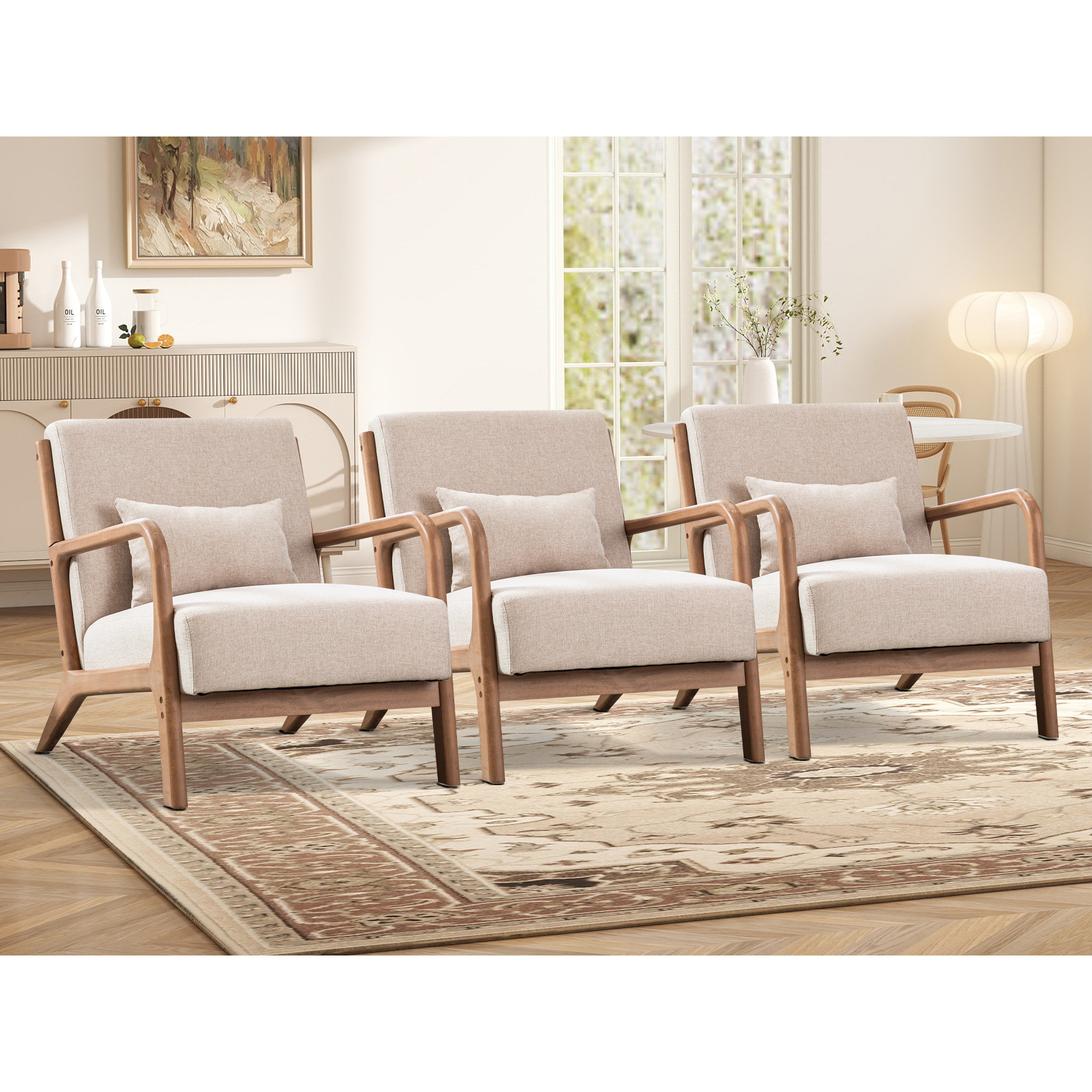 Armchair Wayfair Mid Century Modern Chairs George Oliver Cashel