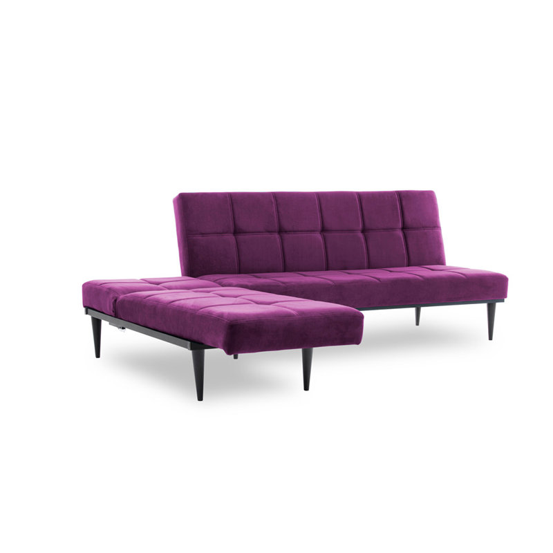 Canapé modulaire 2 pièces Breac, Mauve 100% polyester, H 16,1 po x l 84,3 po x P 74,8 po