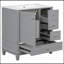 Meuble-lavabo 30 po avec lavabo, tiroir à gauche et tiroir à droite-548909589