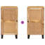 Solid Wood Rectangle Accent Cabinet