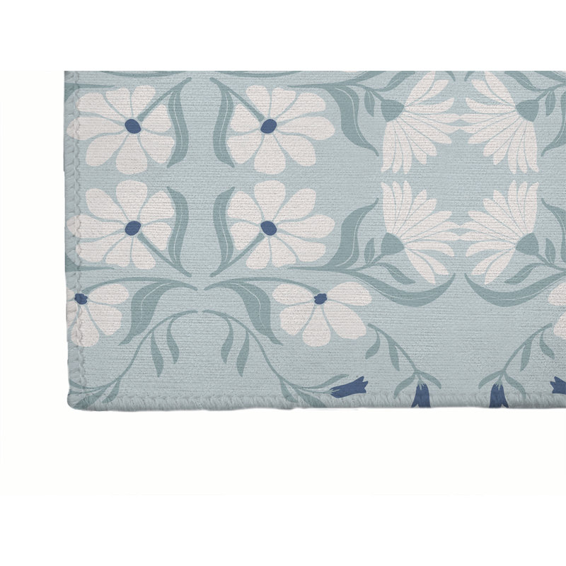 Groovy Flowers Area Rug, Runner 2'6" x 8'