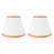 Off White with Orange Trim