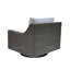 Chaise berçante pivotante pour l'extérieur Nautilus - Tissu sable