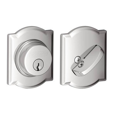 Single Cylinder Deadbolt with Camelot Trim
