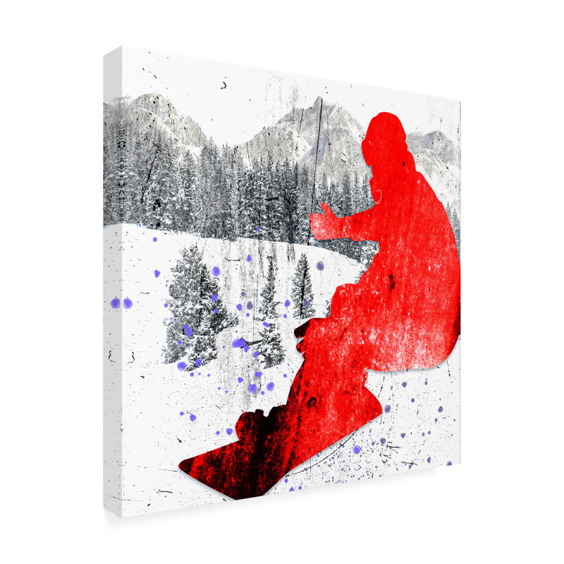 Lightboxournal «Extreme Snowboarder 06», art sur toile, H 14 po x l 14 po x P 2 po