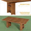 Table de cuisine rustique (seulement avec table basse)