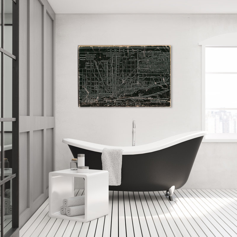 Hatcher & Ethan Chicago Railroad - Impression sur toile, 30 po x 45 po, Toile tendue