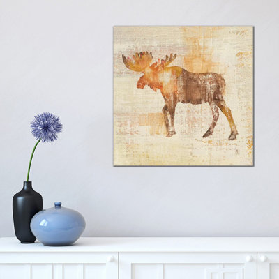Moose Study by Studio Mousseau - Wrapped Canvas Print