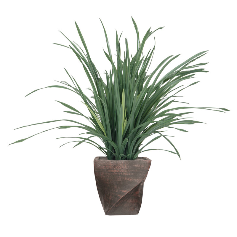 Herbe artificielle 45,5 po en pot