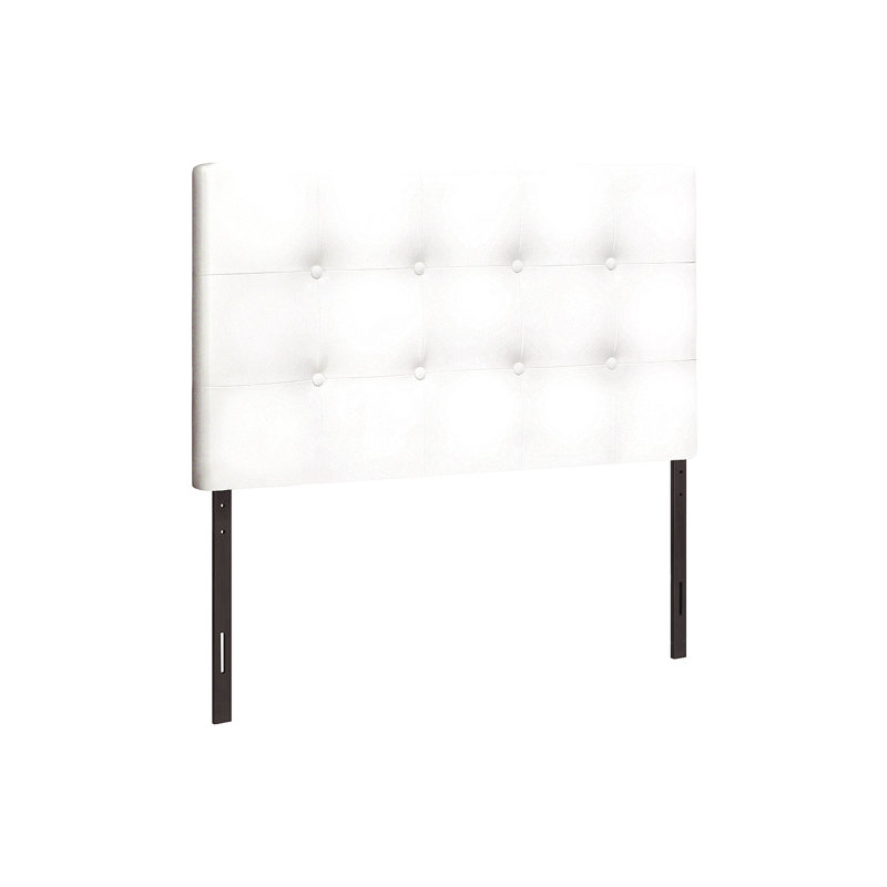 Bed, Headboard Only, Twin Size, Bedroom, Upholstered, Twin, White