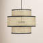 Lustre tambour unique à 3 lumières Drax