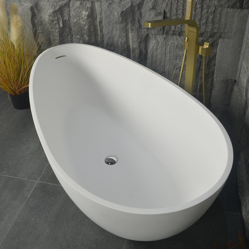 59.06'' x 29.53'' Soaking Solid Surface Bathtub