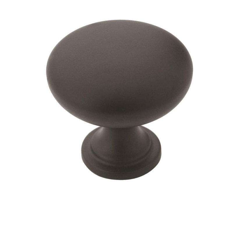 Poignée d'armoire noire mat 1-1 / 4 po (32 mm) Edona - paquet de 10, Noir mat