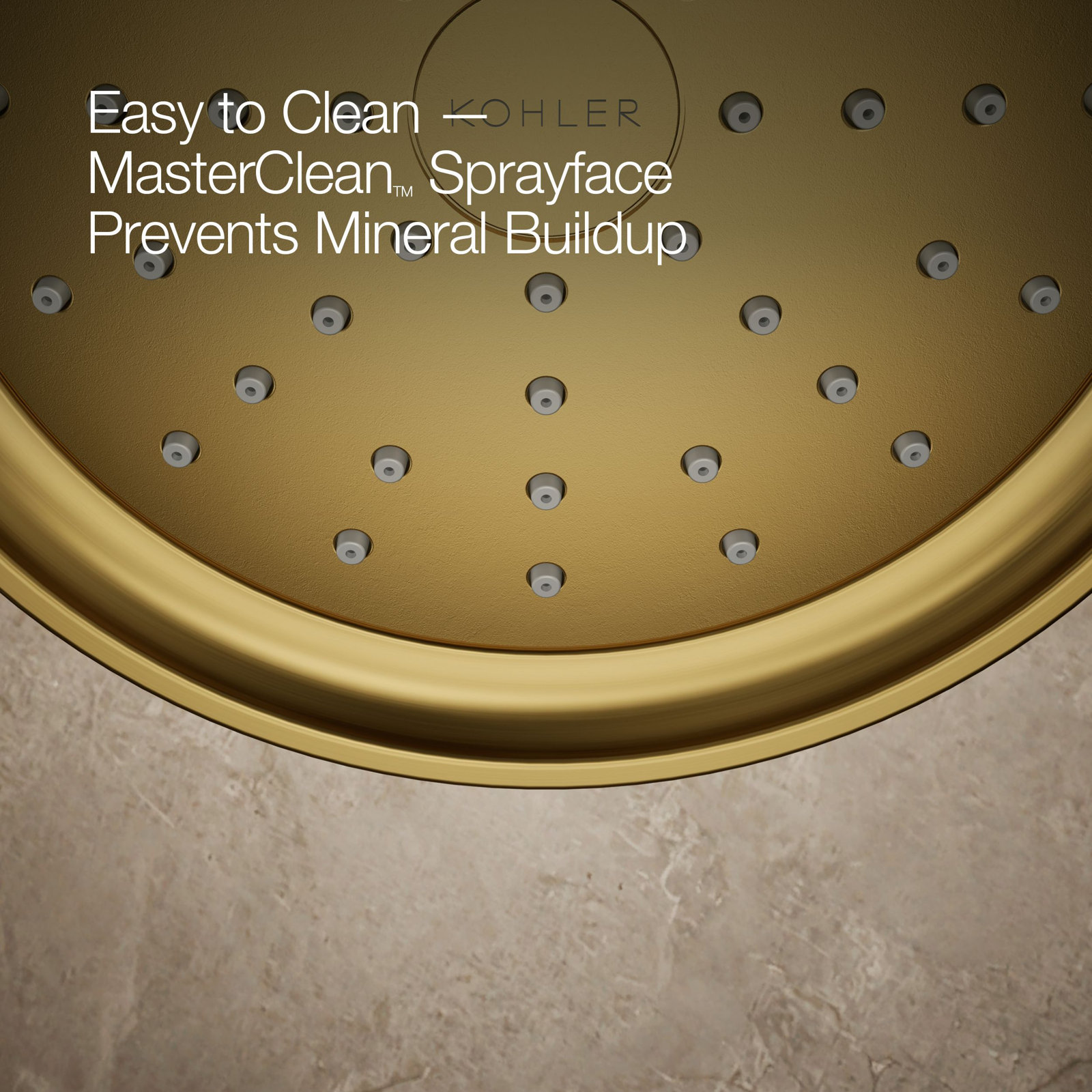 Purist Shower Trim, Cross Handle, Vibrant Brushed Moderne Brass