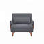 Chaise convertible en lin pliable-115641779