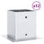 Post Bases Square 12 Pcs Galvanised Steel-552108852-552108849