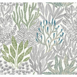 Coral Leaves Wallpaper Roll