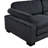 Traverse Black Loveseat