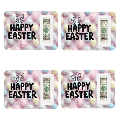 Koyal Wholesale 4 Pack 5X7 Pastel Easter Money Holder Cards With Cash Slot